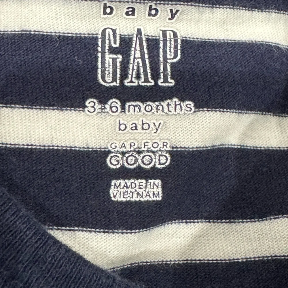 GAP Striped Navy and White Bodysuit Set Of 2